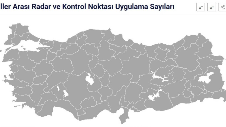 Gideceğiniz ili seçin, radar sayısını görün: İşte iller arası radar sayıları